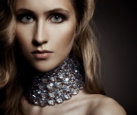 woman indifferent expression Stock Photo