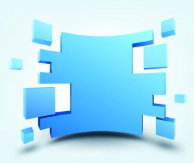 3D fashion design background vector 01