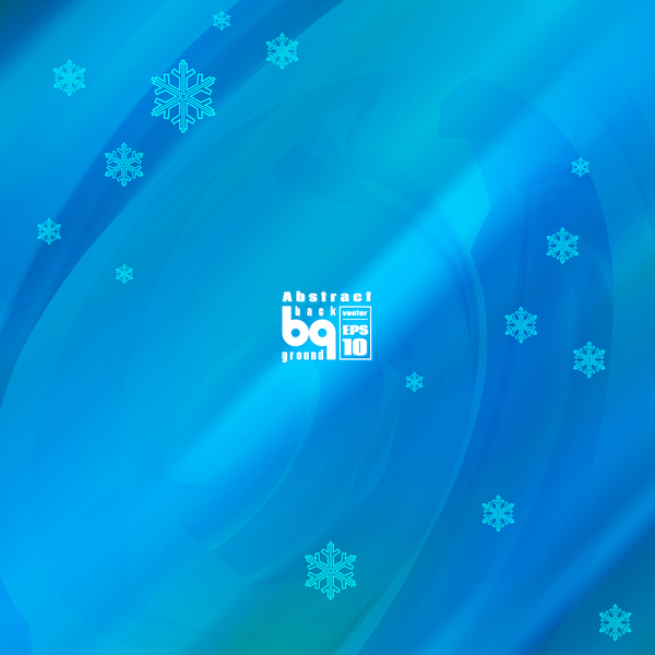 Abstract background with snowflake vectors 03
