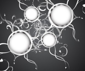 Abstract fashion black background vector