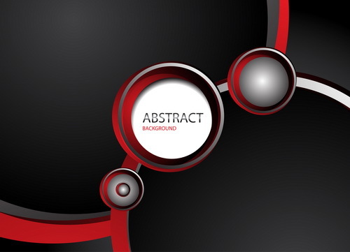 Abstract red with black background vector