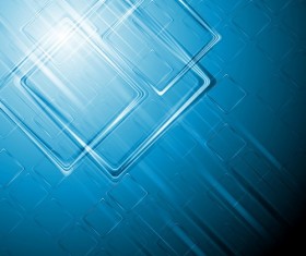 Abstract square with blue background vector