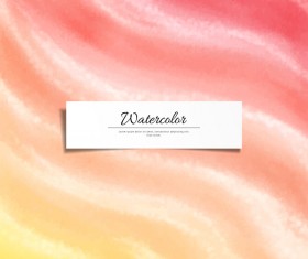 Abstract watercolor hand drawn background vector 01