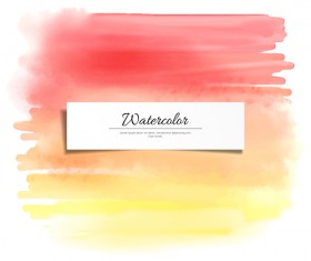 Abstract watercolor hand drawn background vector 09