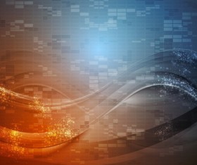 Abstract wavy with fashion background vector