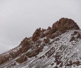 Amazing mountain peak landscape Stock Photo