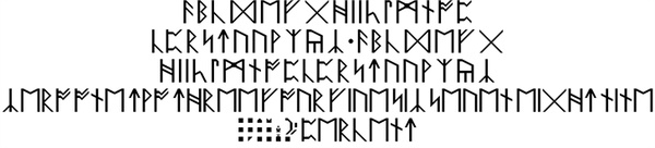 Anglo Saxon Runes Font