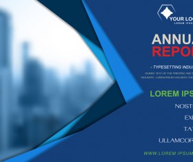 Annual report brochure cover vector 07