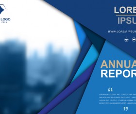 Annual report brochure cover vector 09