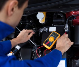 Automotive circuit maintenance Stock Photo 02