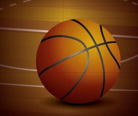 Basketball flyer with brochure cover template vector