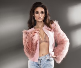 Beautiful and charming fashion model posing Stock Photo 06