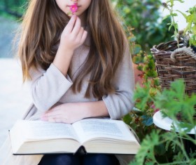 Beautiful cute little girl Stock Photo