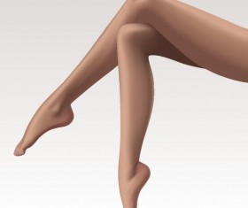 Beautiful female legs vector material 03