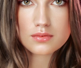 Beautiful woman with simple makeup Stock Photo 01