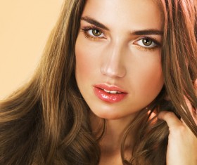 Beautiful woman with simple makeup Stock Photo 02