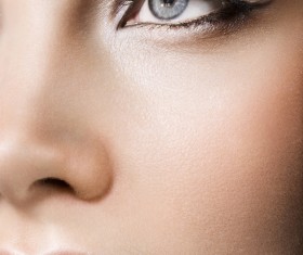 Beauty woman face closeup Stock Photo 01