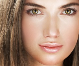 Beauty woman face closeup Stock Photo 02