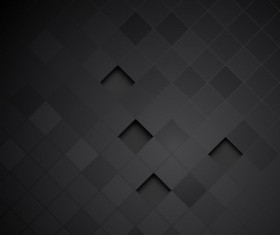 Black carbon fiber background template vector