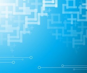 Blue abstract background template vector