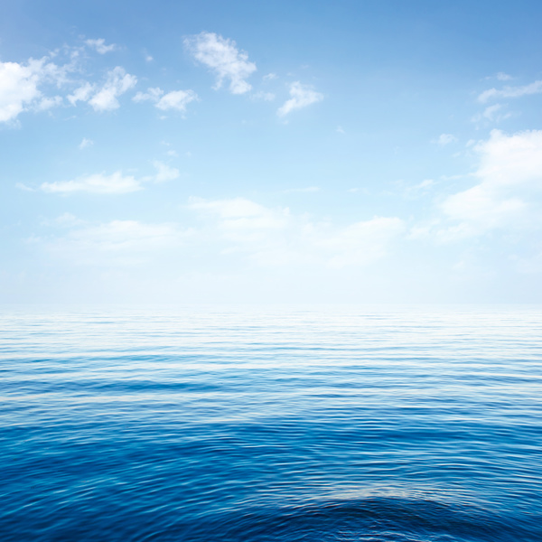 Blue calm sea Stock Photo