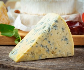 Blue cheese on the table Stock Photo 02
