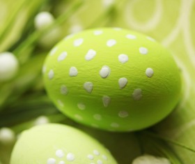 Blue easter egg Stock Photo 02