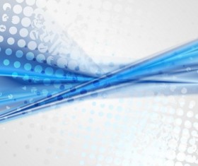 Blue wave with abstract modern background vector