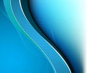 Blue wavy modern background vector