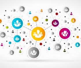 Business people netword design vector