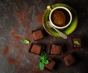 Candy chocolate with coffee Stock Photo 03