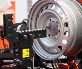 Car tire maintenance Stock Photo 01