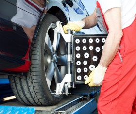 Car tire maintenance Stock Photo 05