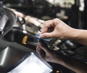 Car waxing Stock Photo 02