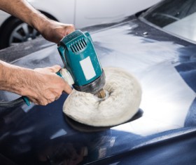Car waxing Stock Photo 03