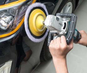 Car waxing Stock Photo 04