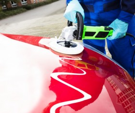 Car waxing Stock Photo 05