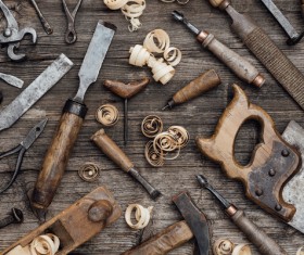 Carpenter professional tools Stock Photo 05