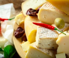 Cheddar on the desktop Stock Photo 02