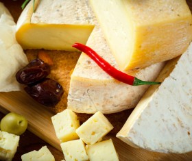 Cheddar on the desktop Stock Photo 03