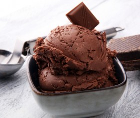 Chocolate ice cream dessert Stock Photo 01