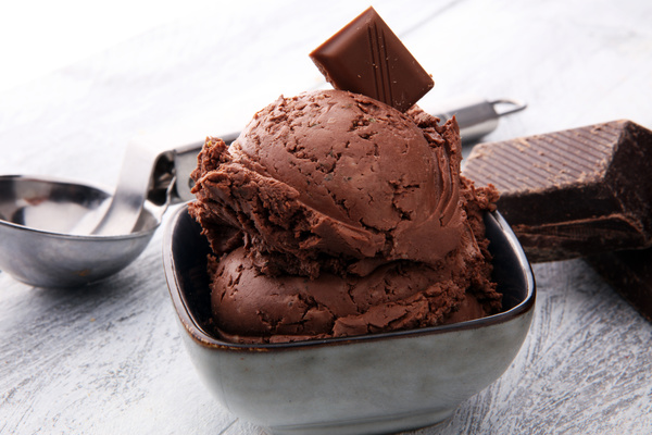 Chocolate ice cream dessert Stock Photo 01