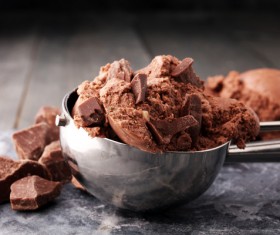 Chocolate ice cream dessert Stock Photo 02