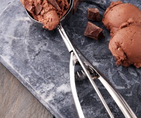 Chocolate ice cream dessert Stock Photo 03