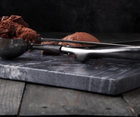 Chocolate ice cream dessert Stock Photo 04