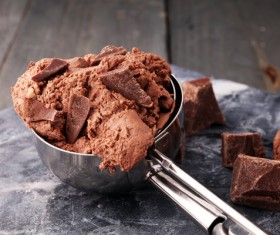 Chocolate ice cream dessert Stock Photo 05