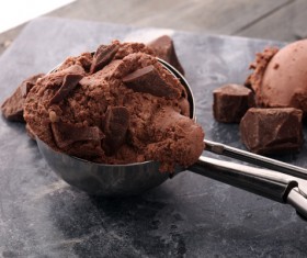 Chocolate ice cream dessert Stock Photo 06