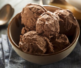 Chocolate ice cream dessert Stock Photo 08