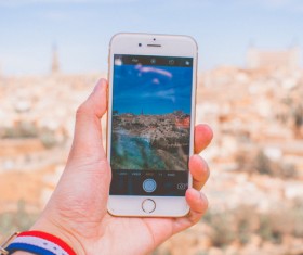 Closeup photo taken with smartphone Stock Photo