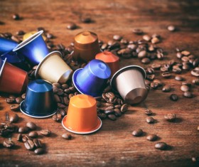 Coffee beans on the table Stock Photo 01